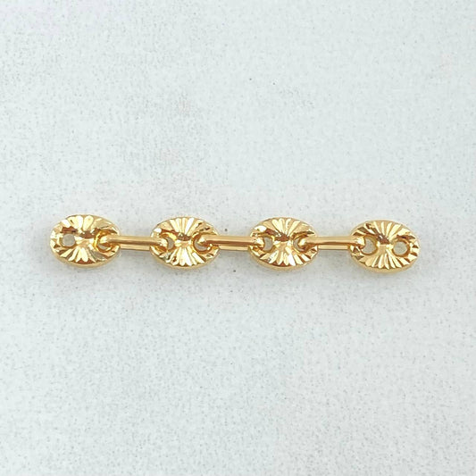 Herraje Retazo GC 0.5gr / 3cm / 4mm Oro Amarillo 18K ©