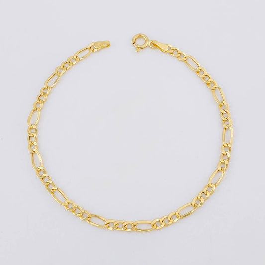 Pulso Figaro 1.55g / 18.7cm / 3.5mm Oro Amarillo 18K