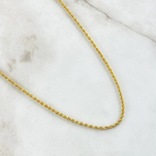 Cadena Lazo 3.4gr / 50cm / 2.6mm Oro Amarillo +3 18K ©