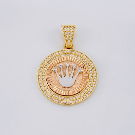 Dije Corona 7.05g / 3.7cm Tres Oros 18K