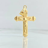 Dije Cruz Cristo INRI 2.75gr / 4.8cm / Mate Oro Amarillo 18K © Dije Cruz Cristo INRI 2.75gr / 4.8cm / Mate Oro Amarillo 18K ©