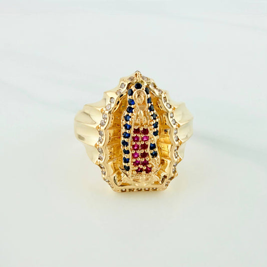 Anillo Virgen Guadalupe 8.2 g / T8 1/2 Oro Amarillo 18K
