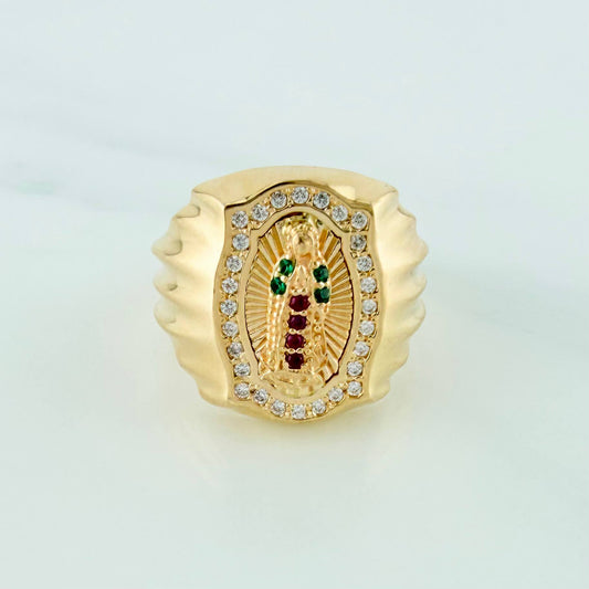 Anillo Virgen Guadalupe 5.75 g / T6 1/2 Oro Amarillo 18K