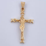 Dije Cruz Cristo X 5.3gr / 4.5cm / Circones Blancos Oro Amarillo 18K $ Dije Cruz Cristo X 5.3gr / 4.5cm / Circones Blancos Oro Amarillo 18K $