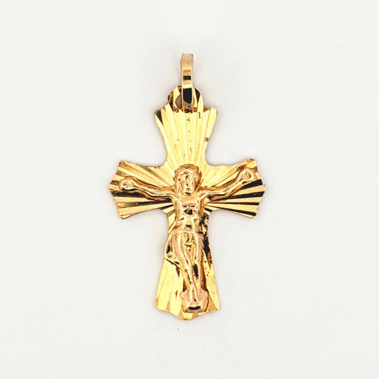 Dije Cruz Cristo 1.55gr / 3cm / Oro Amarillo 18K