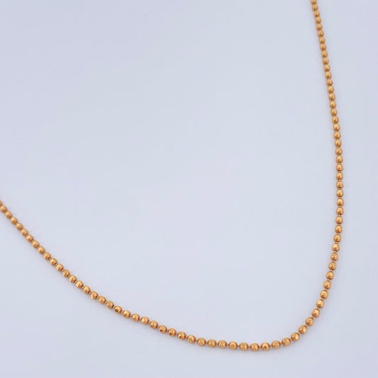 Cadena Militar 3.4gr / 60cm / Oro Rosa +3 18K &