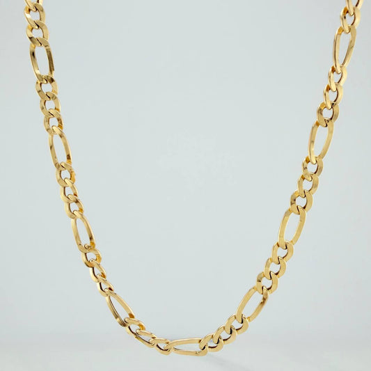 Cadena Figaro 7.8gr / 72cm / 4.4mm Oro Amarillo +1 18K %