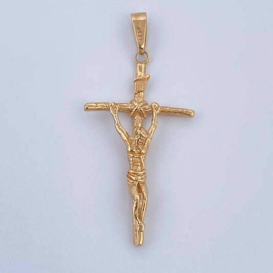Dije Cruz Cristo 3.55gr / 4.5cm / Oro Amarillo 18K &