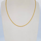 Cadena Lazo 1.1gr / 40.2cm / Oro Amarillo +3 18K & Cadena Lazo 1.1gr / 40.2cm / Oro Amarillo +3 18K &