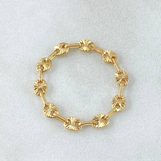 Anillo GC 0.75gr / T10 1/2 - T11 / Oro Amarillo 18K