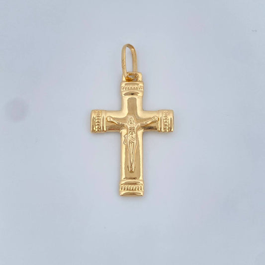 Dije Cruz Cristo 1.55gr / 3.5cm / Oro Amarillo 18K &