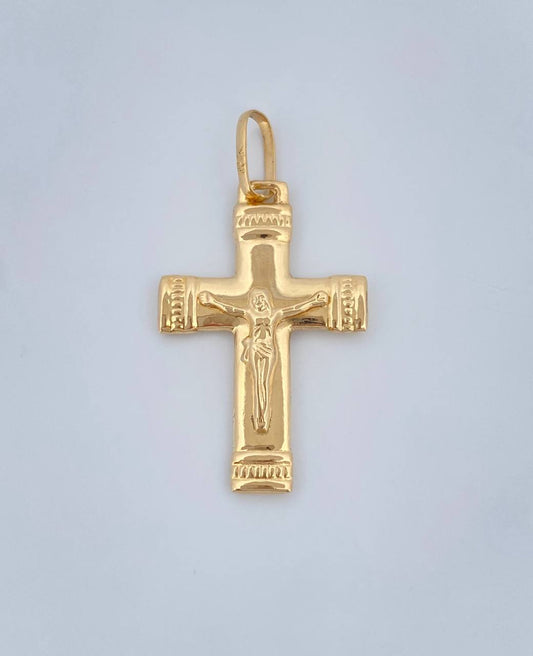 Dije Cruz Cristo 1.6gr / 3.5cm / Oro Amarillo 18K &