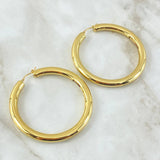 Candongas  Aro Liso Abultado 4.85gr / 5.6cm / Oro Amarillo +4 18K (Oferta) Candongas  Aro Liso Abultado 4.85gr / 5.6cm / Oro Amarillo +4 18K (Oferta)