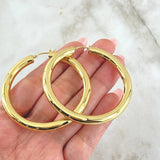 Candongas  Aro Liso Abultado 4.85gr / 5.6cm / Oro Amarillo +4 18K (Oferta) Candongas  Aro Liso Abultado 4.85gr / 5.6cm / Oro Amarillo +4 18K (Oferta)