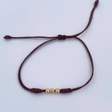 Pulsera Café Bolas 3mm 3 und Lisas Oro Amarillo 18K (A.C) Pulsera Café Bolas 3mm 3 und Lisas Oro Amarillo 18K (A.C)