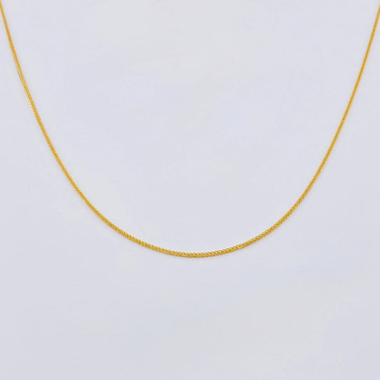 Cadena Franco 1.7gr / 50cm / 1.2mm Oro Amarillo +3 18K