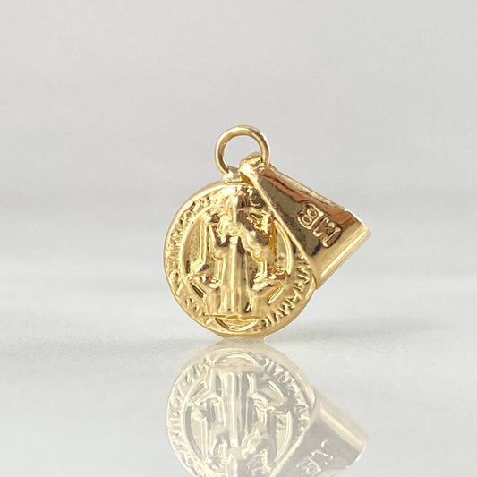 Dije San Benito 0.45gr / 1.7cm / Oro Amarillo 18K *