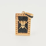 Dije Placa Calavera Tupida 8.45gr / 4.3cm / Oro Amarillo 18K © Dije Placa Calavera Tupida 8.45gr / 4.3cm / Oro Amarillo 18K ©