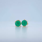 Topos Cuatro Garras Esmeralda 0.95gr / Oro Amarillo 18K % Topos Cuatro Garras Esmeralda 0.95gr / Oro Amarillo 18K %