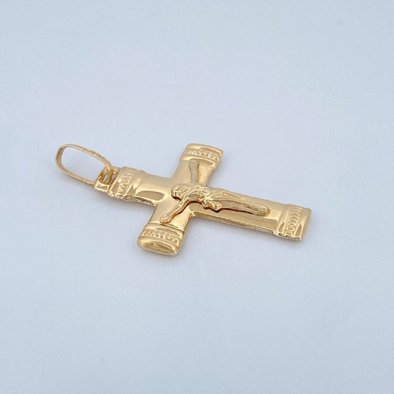 Dije Cruz Cristo 1.65gr / 3.5cm / Oro Amarillo 18K & Dije Cruz Cristo 1.65gr / 3.5cm / Oro Amarillo 18K &