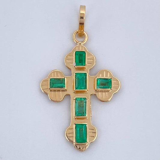 Dije Cruz Plana 1.15gr / 2.6cm / Oro Amarillo 18K &