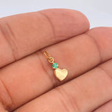 Dije Figura Corazon Plano 0.35gr / 1.5cm / Oro Amarillo 18K $ Dije Figura Corazon Plano 0.35gr / 1.5cm / Oro Amarillo 18K $