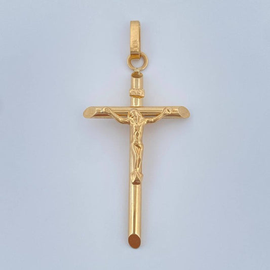 Dije Cruz Cristo 2.1gr / 4.7cm / Oro Amarillo 18K &