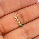 Dije Silueta Flecha 0.4gr / 1.9cm / Oro Amarillo 18K $ Dije Silueta Flecha 0.4gr / 1.9cm / Oro Amarillo 18K $