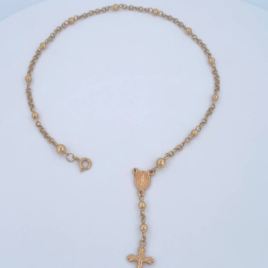Tobillera Denario 4.05gr / 25.6cm / Oro Amarillo 18K $