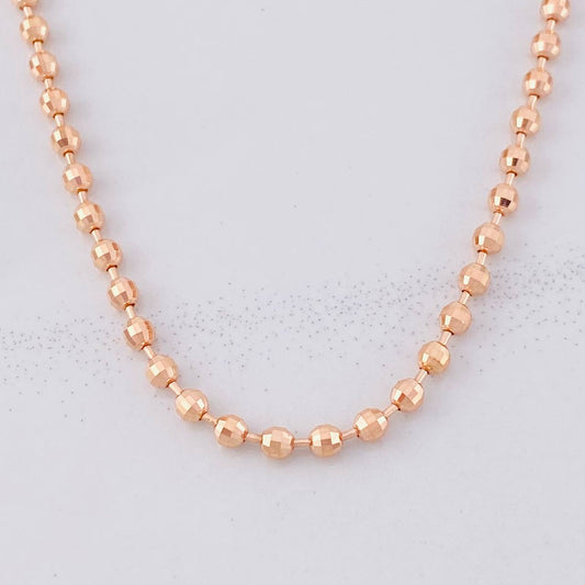 Cadena Militar 14.2g / 60cm / 2.9mm Oro Rosa 18K