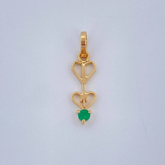 Dije Silueta Flecha 0.4gr / 1.9cm / Oro Amarillo 18K $