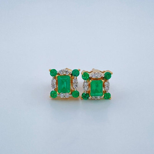 Topos Cagl Esmeralda 2.85gr / Dos Oros Amarillo Blanco 18K %