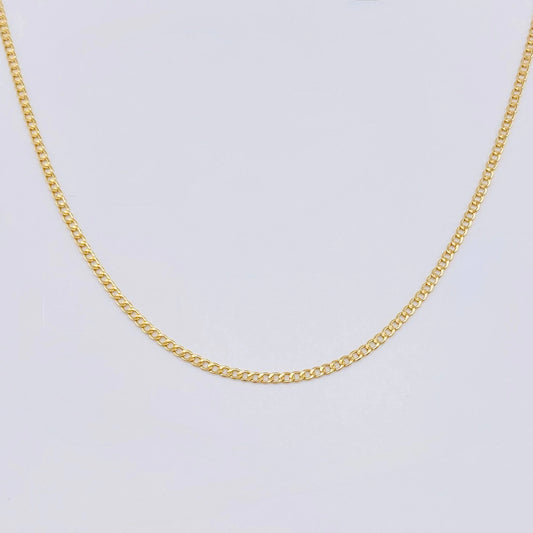Cadena Cubana 2.35 g / 46 cm / 2.5 mm Oro Amarillo 18K
