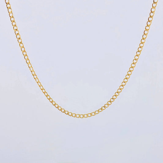 Cadena Cubana 2.3 g / 50 cm / 1.4 mm Oro Amarillo 18K