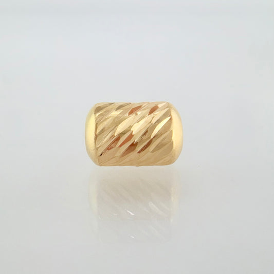 Herraje Cilindro Diamantado 0.15g / 0.6cm Oro Amarillo 18K