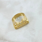 Fabricacion Bajo Pedido Anillo Nombre 3D Perzonalizado Sencillo 7gr / Oro Amarillo * Fabricacion Bajo Pedido Anillo Nombre 3D Perzonalizado Sencillo 7gr / Oro Amarillo *