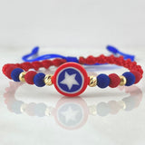 Pulsera Azul Estrella Super Héroe 4 Und Oro 18K (A.C) Pulsera Azul Estrella Super Héroe 4 Und Oro 18K (A.C)