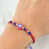 Pulsera Azul Estrella Super Héroe 4 Und Oro 18K (A.C) Pulsera Azul Estrella Super Héroe 4 Und Oro 18K (A.C)