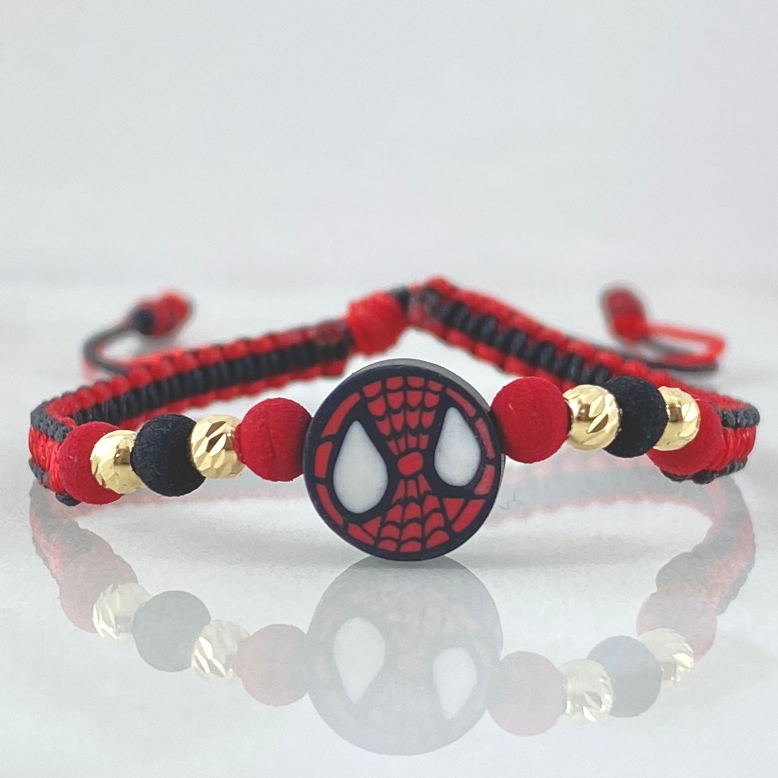 Pulsera Roja Mascara Super Héroe 4 Und Oro 18K (A.C) Pulsera Roja Mascara Super Héroe 4 Und Oro 18K (A.C)