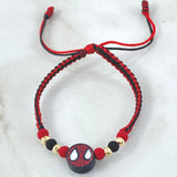 Pulsera Roja Mascara Super Héroe 4 Und Oro 18K (A.C) Pulsera Roja Mascara Super Héroe 4 Und Oro 18K (A.C)