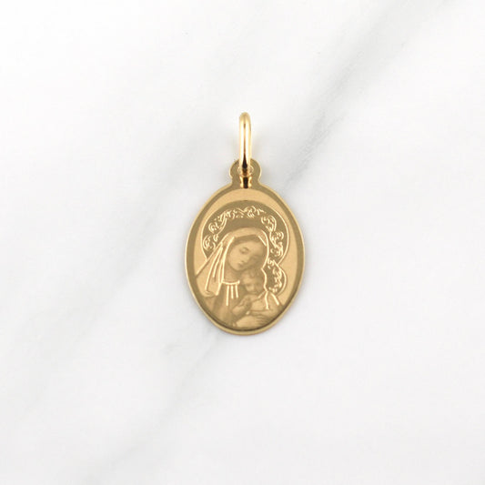 Dije Virgen Del Carmen 0.8gr / 2.3cm / Oro Amarillo +4 18K ©