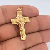 Dije Cruz Cristo 2.65gr / 4.2cm / Oro Amarillo 18K & Dije Cruz Cristo 2.65gr / 4.2cm / Oro Amarillo 18K &