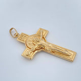 Dije Cruz Cristo 2.65gr / 4.2cm / Oro Amarillo 18K & Dije Cruz Cristo 2.65gr / 4.2cm / Oro Amarillo 18K &
