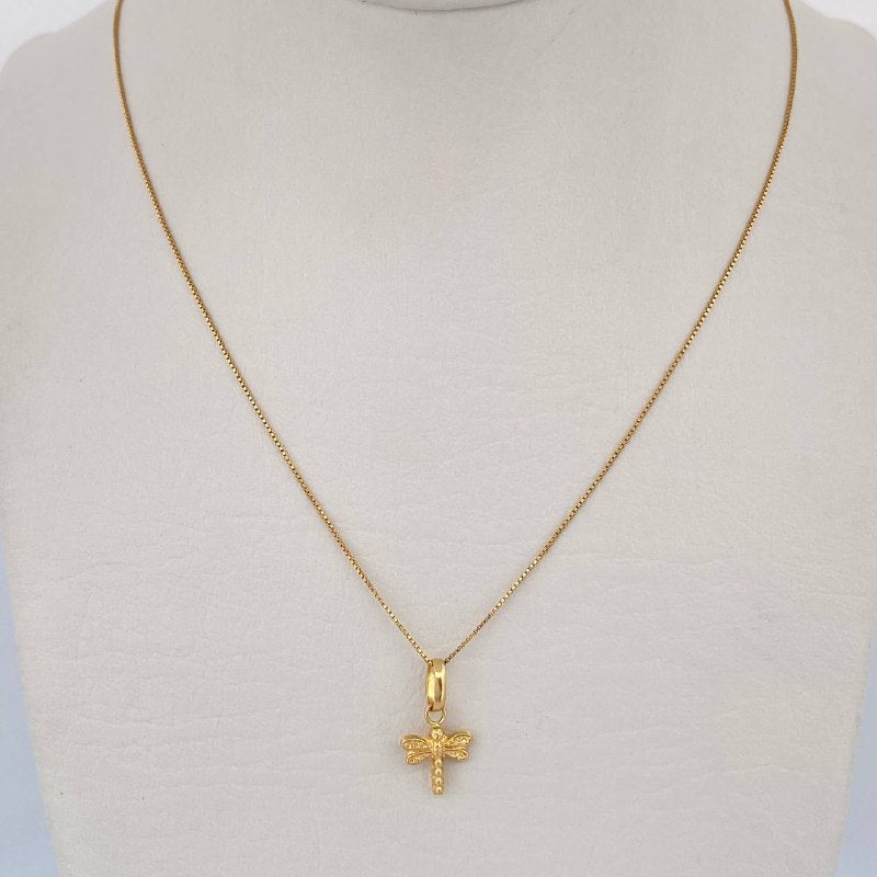 Set Cadena y Dije Veneciana+Libelula 1.25gr / 39.5cm / 0.43mm Oro Amarillo 18K (Oferta) $ Set Cadena y Dije Veneciana+Libelula 1.25gr / 39.5cm / 0.43mm Oro Amarillo 18K (Oferta) $