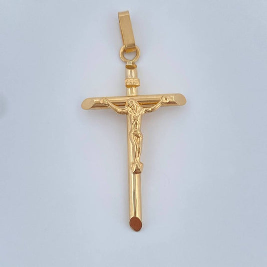 Dije Cruz Cristo 1.95gr / 4.6cm / Oro Amarillo 18K &