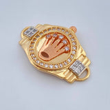 Herraje Corona Rx 5.2gr / 2.8cm / Tres Oros 18K & Herraje Corona Rx 5.2gr / 2.8cm / Tres Oros 18K &