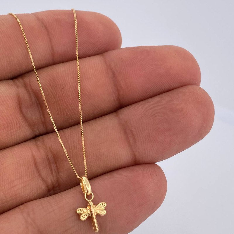 Set Cadena y Dije Veneciana+Libelula 1.25gr / 39.5cm / 0.43mm Oro Amarillo 18K (Oferta) $ Set Cadena y Dije Veneciana+Libelula 1.25gr / 39.5cm / 0.43mm Oro Amarillo 18K (Oferta) $