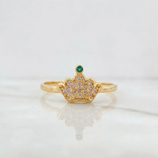 Anillo Corona 1.45g / T5 1/4 Oro Amarillo 18K