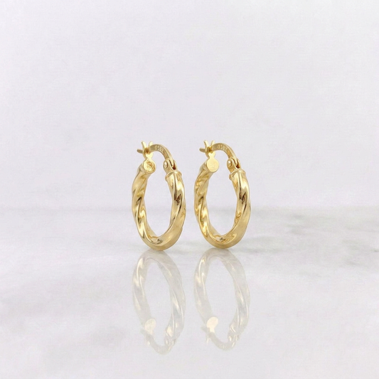 Candongas Kari 1.05g / 1.6cm Oro Amarillo 18K