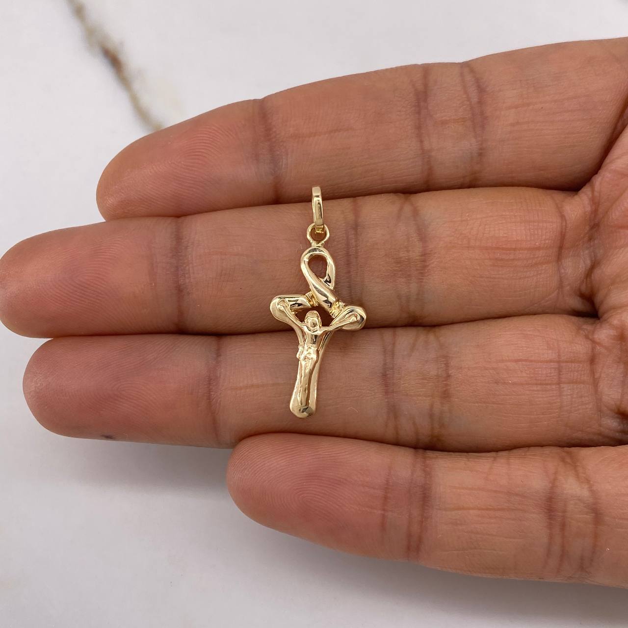 Dije Cruz Cristo Anj 1.7gr / 3cm / Oro Amarillo $ Dije Cruz Cristo Anj 1.7gr / 3cm / Oro Amarillo $